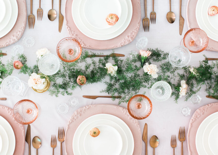 Aprende a elegir el tipo de mesa para el banquete de tu matrimonio. ¡Hazlo según el estilo de tu boda!