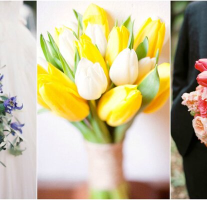 Ramos para novia con tulipanes: ¡27 arreglos que te encantarán!